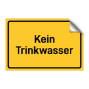 Kein Trinkwasser