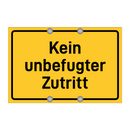 Kein unbefugter Zutritt