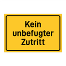 Kein unbefugter Zutritt