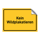 Kein Wildplakatieren