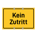 Kein Zutritt