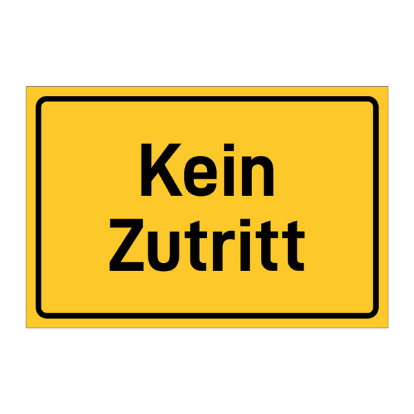 Kein Zutritt