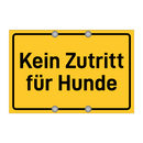 Kein Zutritt für Hunde