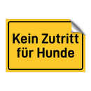 Kein Zutritt für Hunde