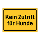Kein Zutritt für Hunde