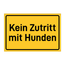 Kein Zutritt mit Hunden