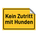 Kein Zutritt mit Hunden