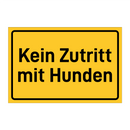 Kein Zutritt mit Hunden