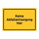Keine Abfallentsorgung hier