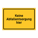 Keine Abfallentsorgung hier