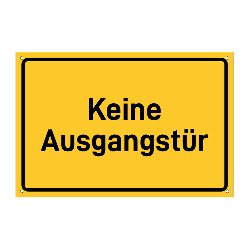 Keine Ausgangstür