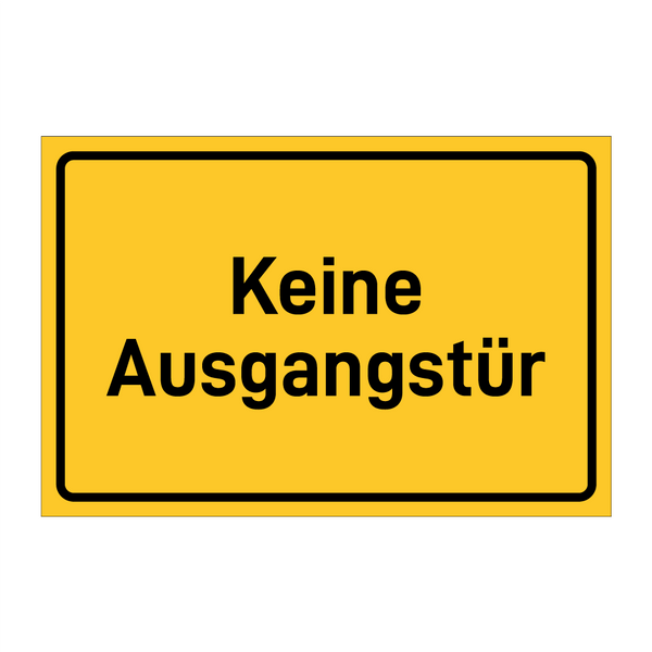 Keine Ausgangstür