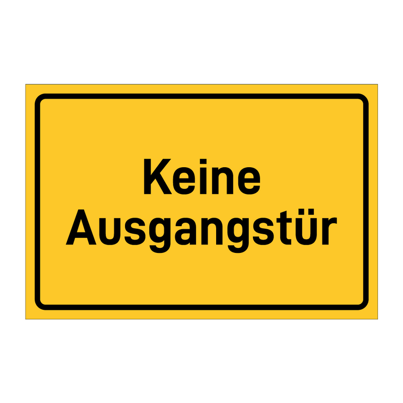 Keine Ausgangstür