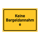 Keine Bargeldannahme
