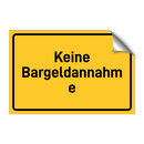 Keine Bargeldannahme