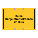 Keine Bargeldtransaktionen im Büro