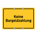 Keine Bargeldzahlung