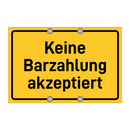 Keine Barzahlung akzeptiert