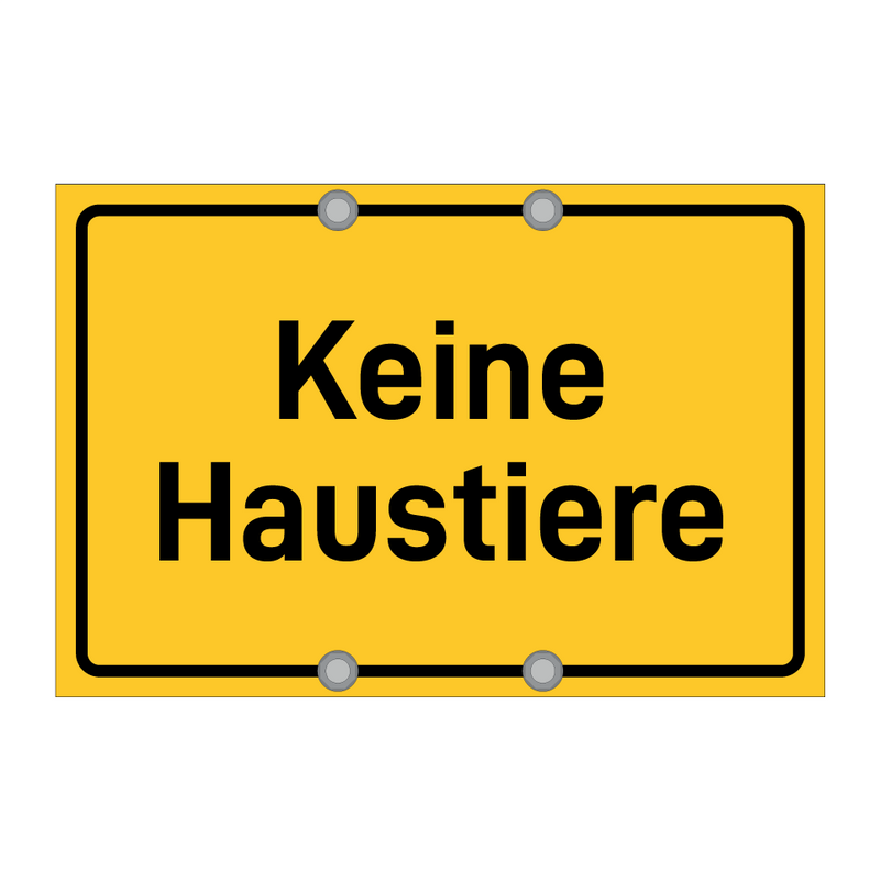 Keine Haustiere