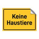 Keine Haustiere