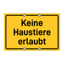 Keine Haustiere erlaubt