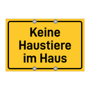 Keine Haustiere im Haus