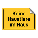 Keine Haustiere im Haus