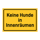 Keine Hunde in Innenräumen