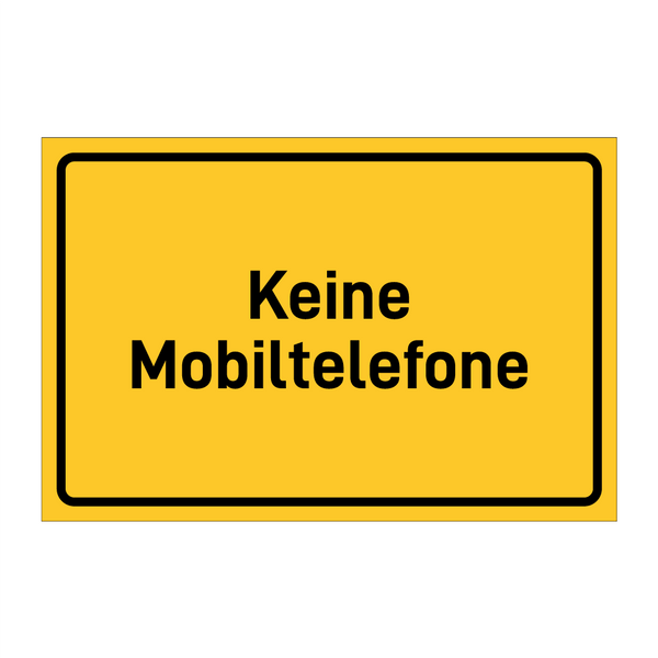 Keine Mobiltelefone
