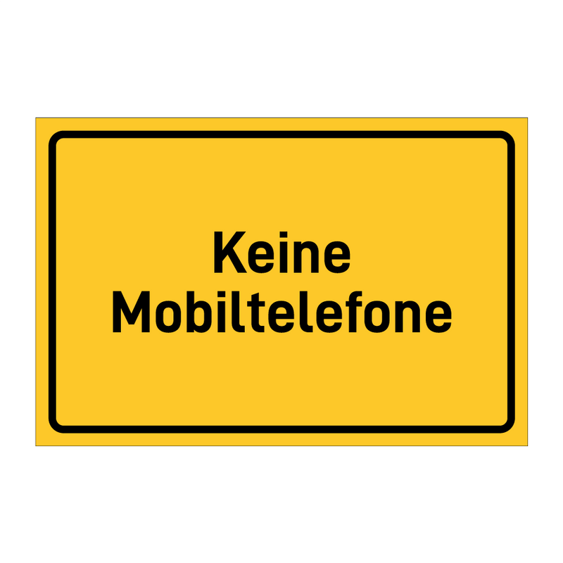 Keine Mobiltelefone