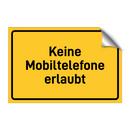 Keine Mobiltelefone erlaubt