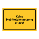 Keine Mobiltelefonnutzung erlaubt