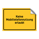 Keine Mobiltelefonnutzung erlaubt