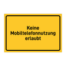 Keine Mobiltelefonnutzung erlaubt
