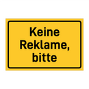 Keine Reklame, bitte