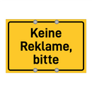 Keine Reklame, bitte