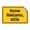 Keine Reklame, bitte