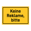 Keine Reklame, bitte