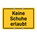 Keine Schuhe erlaubt