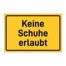 Keine Schuhe erlaubt