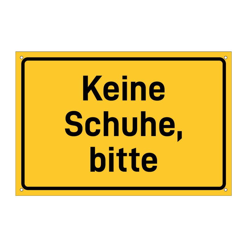 Keine Schuhe, bitte