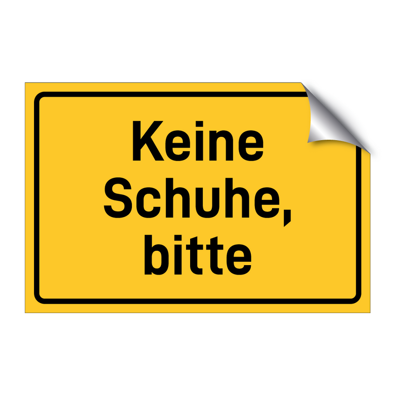 Keine Schuhe, bitte