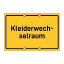 Kleiderwech- selraum