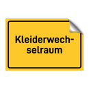 Kleiderwech- selraum