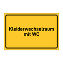 Kleiderwechselraum mit WC