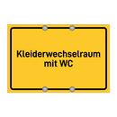 Kleiderwechselraum mit WC