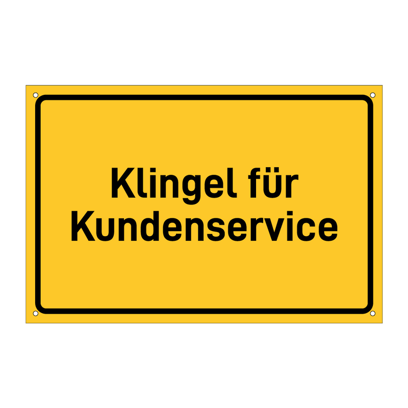 Klingel für Kundenservice