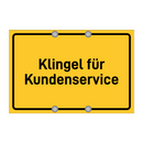 Klingel für Kundenservice