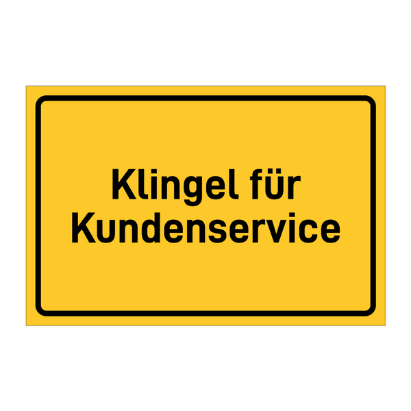 Klingel für Kundenservice