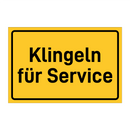 Klingeln für Service